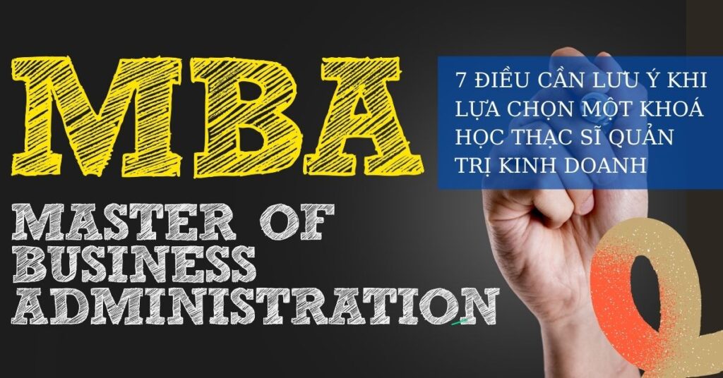 thạc sĩ quản trị kinh doanh